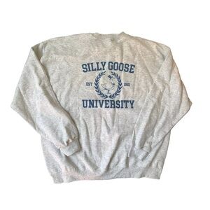 Taylor’s Version NFL Silly Goose‎ Gray Sweatshirt Sz XL Double Sided Swifty NWOT